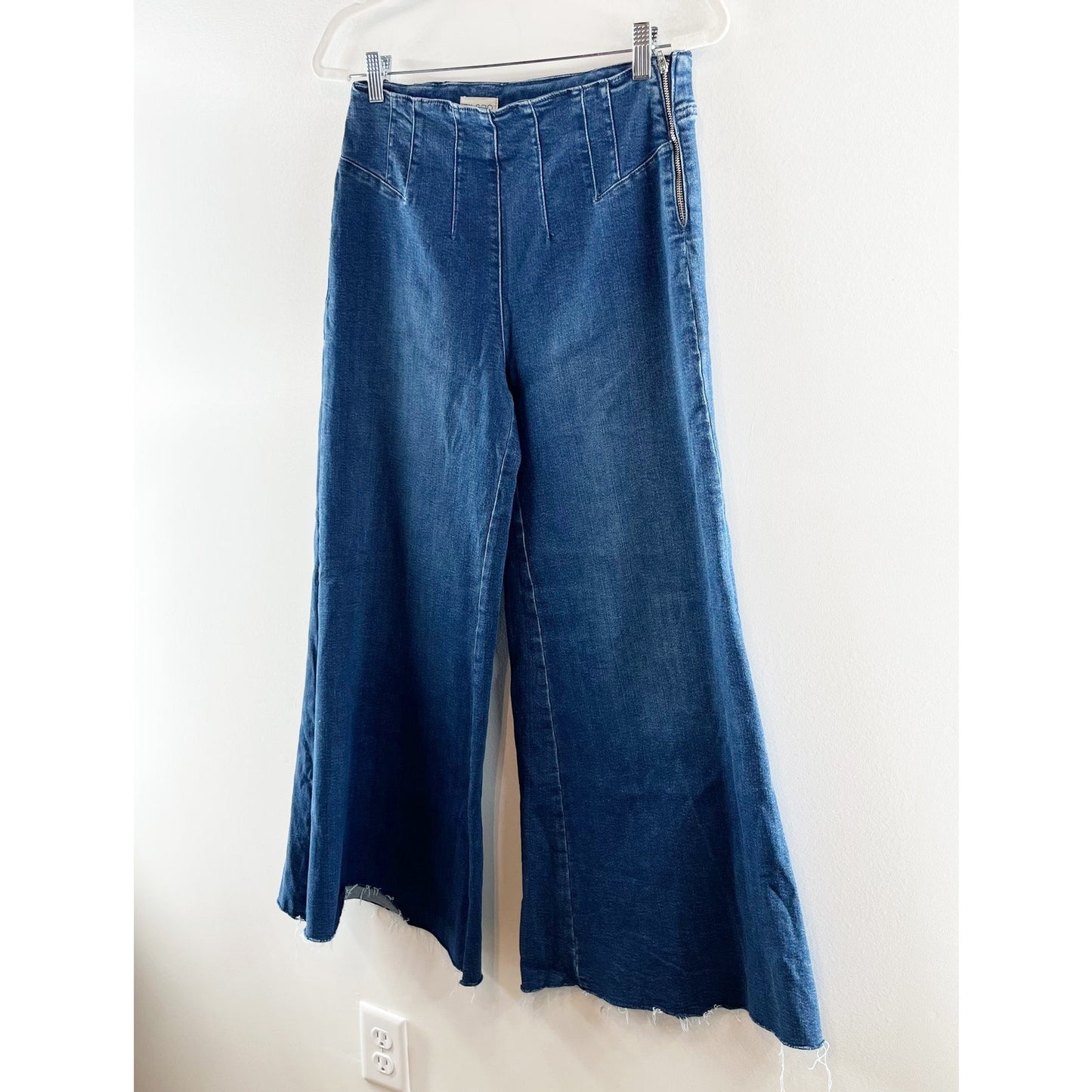 Anthropologie Pilcro A-Line Trapeze High-Rise Wide-Leg Jeans Blue 27 / 4