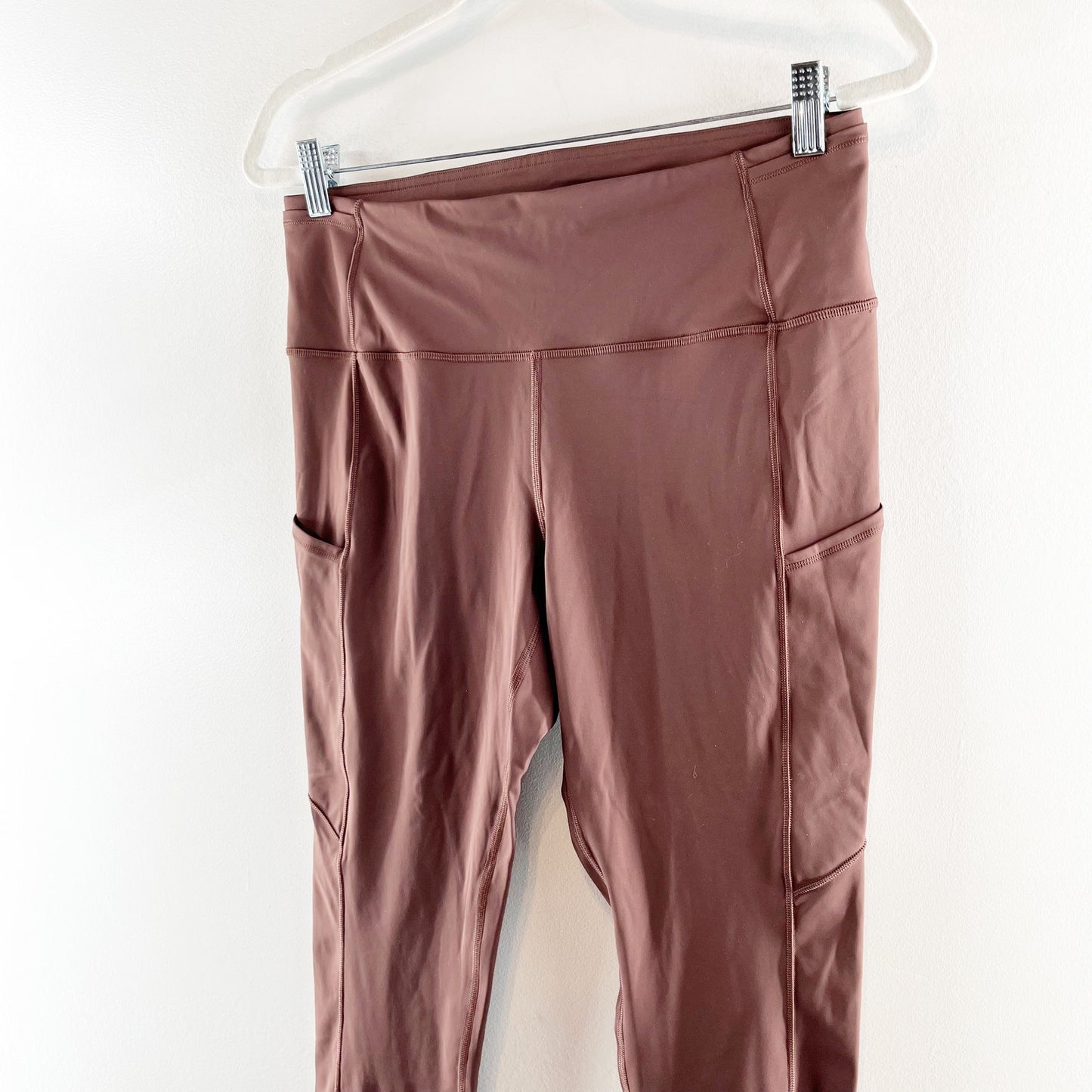Lululemon Fast and Free Tight Leggings 28" Non-Reflective Brown Earth 10