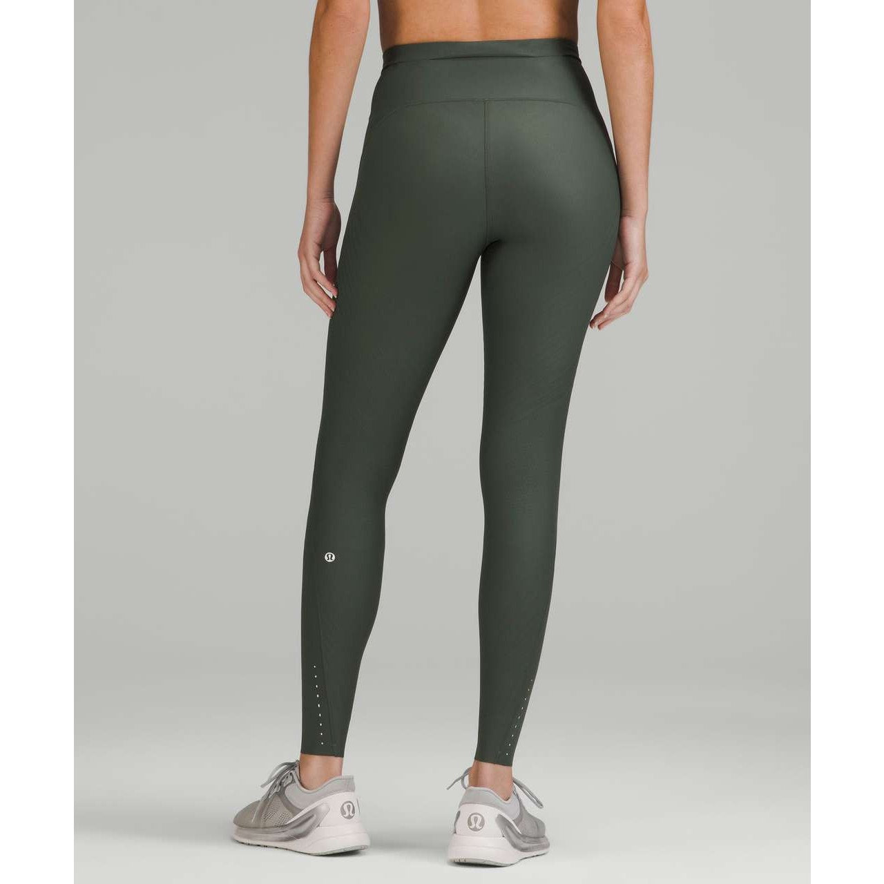 Lululemon Senseknit High Rise Running Leggings Tight 28" Smoked Spruce Green 2