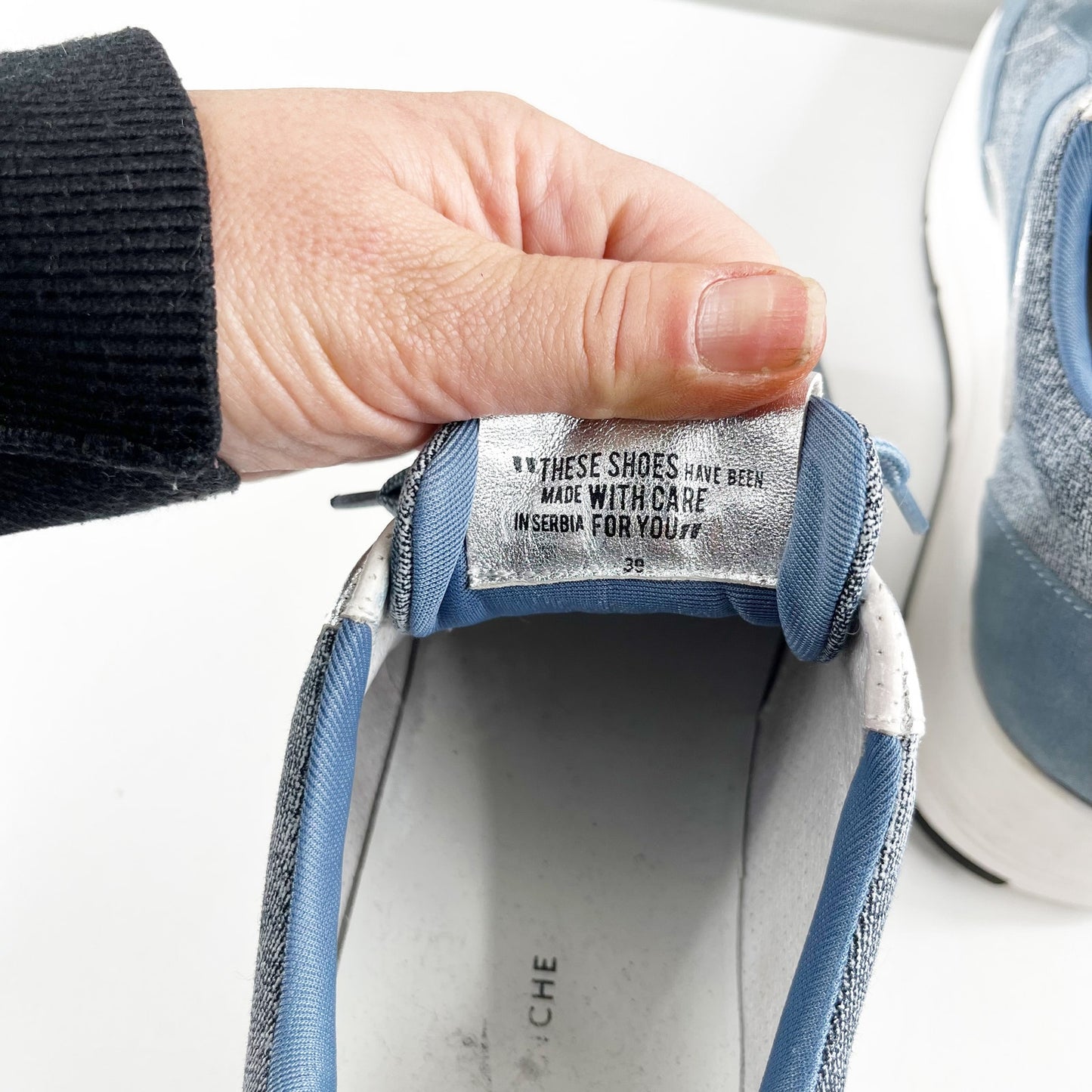 Voile Blanche Julia Lace Up Platform Suede Shoes Sneakers Blue 39 / 9