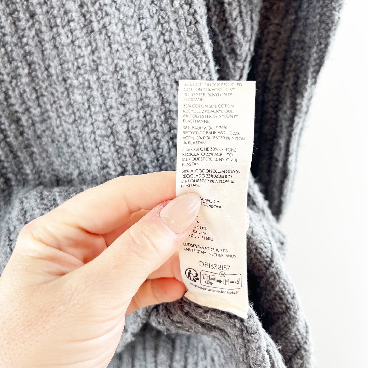 Maeve Anthropologie Dakotah Mock Neck Ribbed Long Sleeve Sweater Gray Large