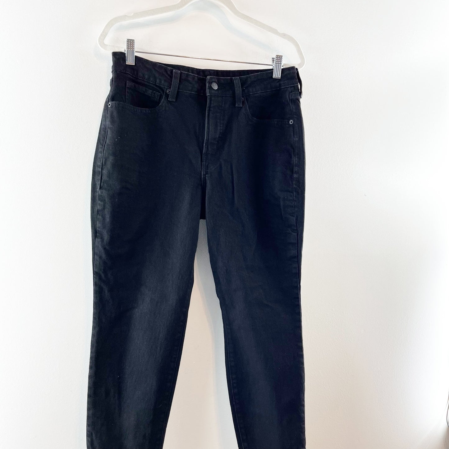 Old Navy High Rise O.G. Straight Leg Jeans Black 12 Petite