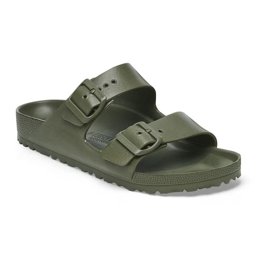 Birkenstock Arizona Double Buckle EVA Sandals in Khaki Green W 12 / M 10