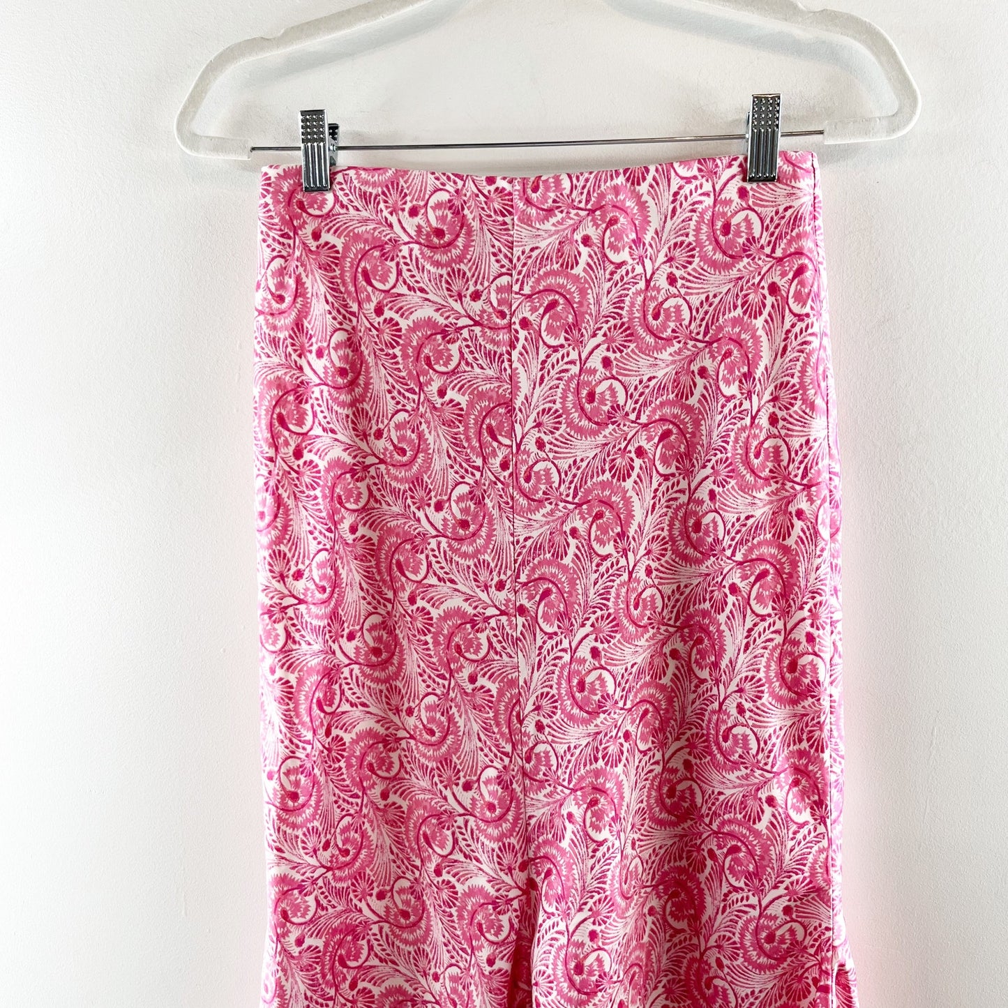 J. Crew Dandelion Satin Flare Tulip Midi Slip Skirt pink XS