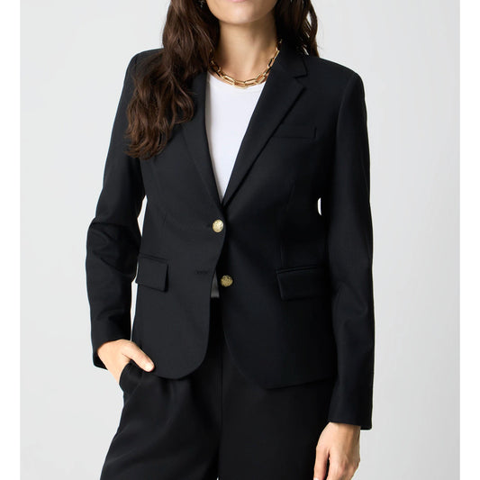 J. Crew Schoolboy Wool Blend Double Button Blazer Jacket Black 8