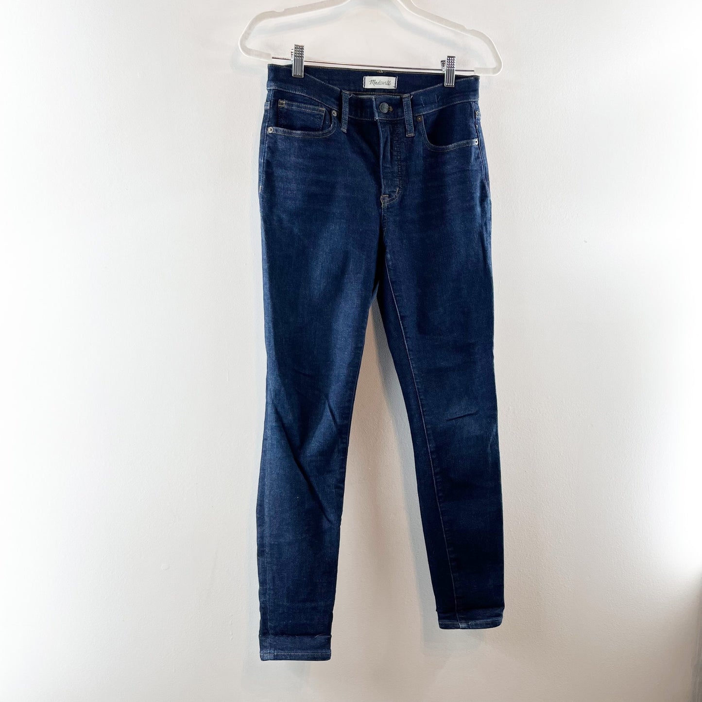 Madewell Mid Rise 9" Skinny Jeans Dark Wash Blue 28 / 6