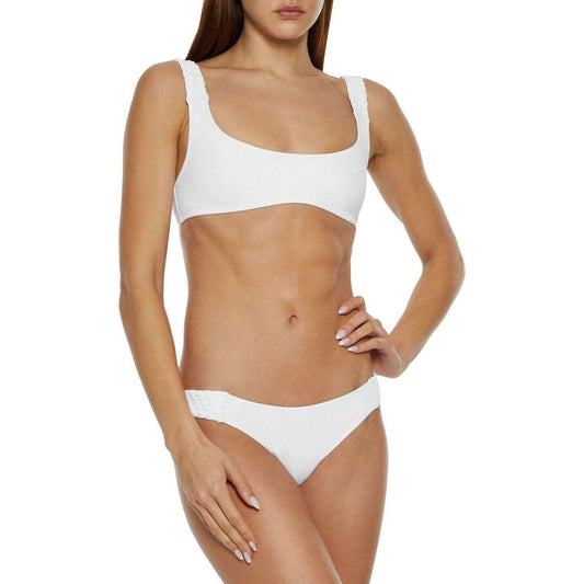 Solid & Striped The Braided Elle Bikini Set Swimsuit White Small