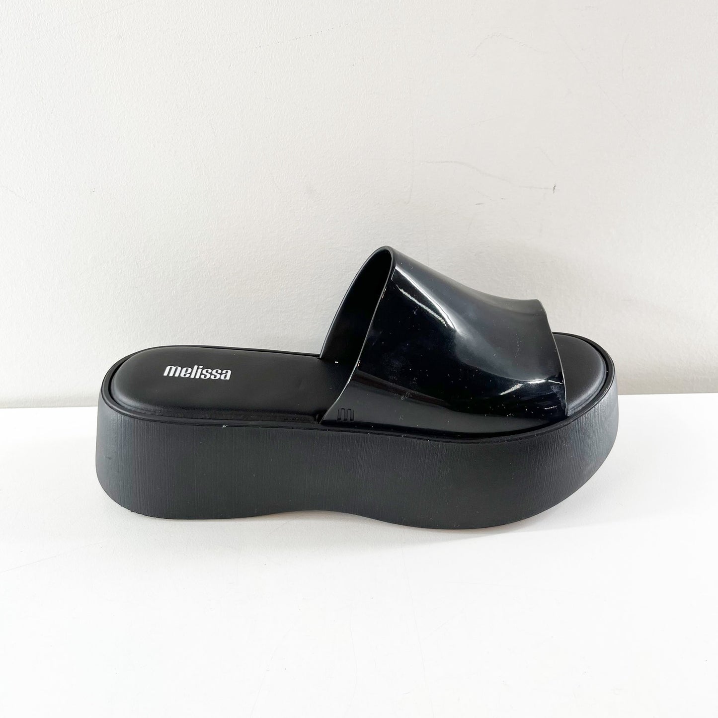 Melissa Becky Platform Slide Sandals Black