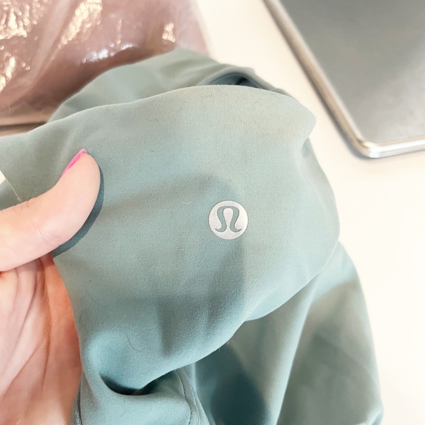 Lululemon Invigorate Crop Training Tank Top Tidewater Teal Green 6