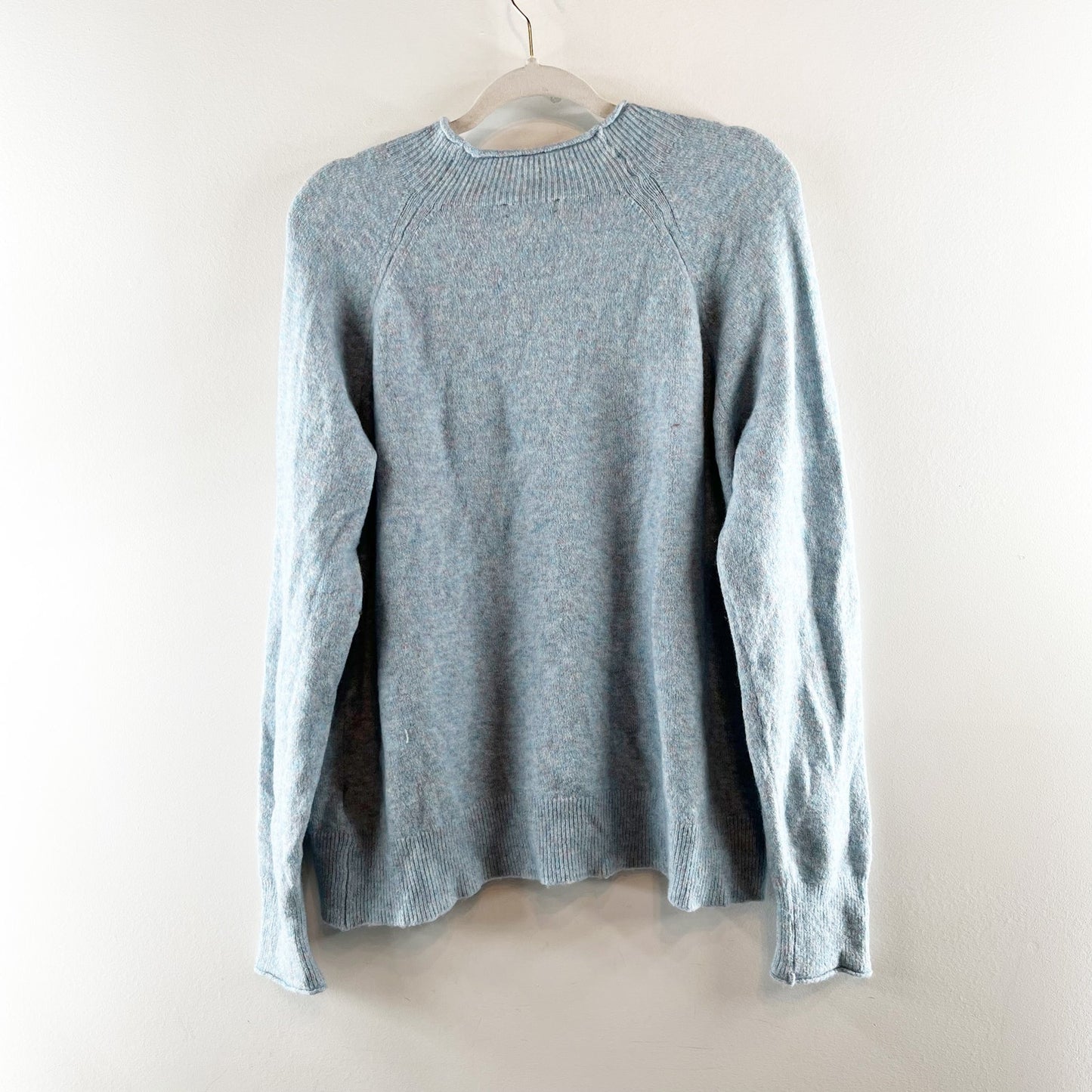 J. Crew Rollneck Long Sleeve Wool Blend Sweater Blue XXL