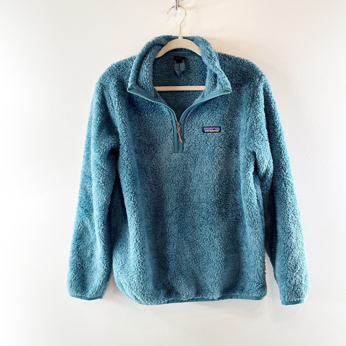 Patagonia Los Gatos Long Sleeve 1/4-Zip Fleece Pullover Jacket Blue Medium