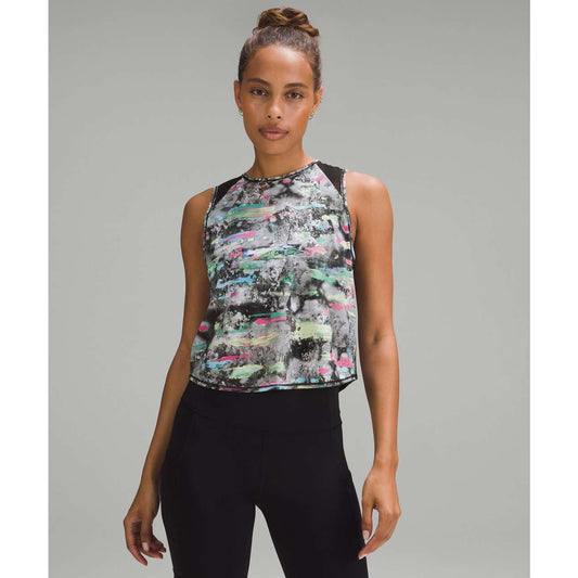 Lululemon Sculpt Cropped Tank Top Paint Drift Multi 0