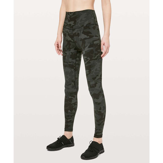 Lululemon Align Legging Pant Full Length 28" Incognito Camo Multi Gator Green 4