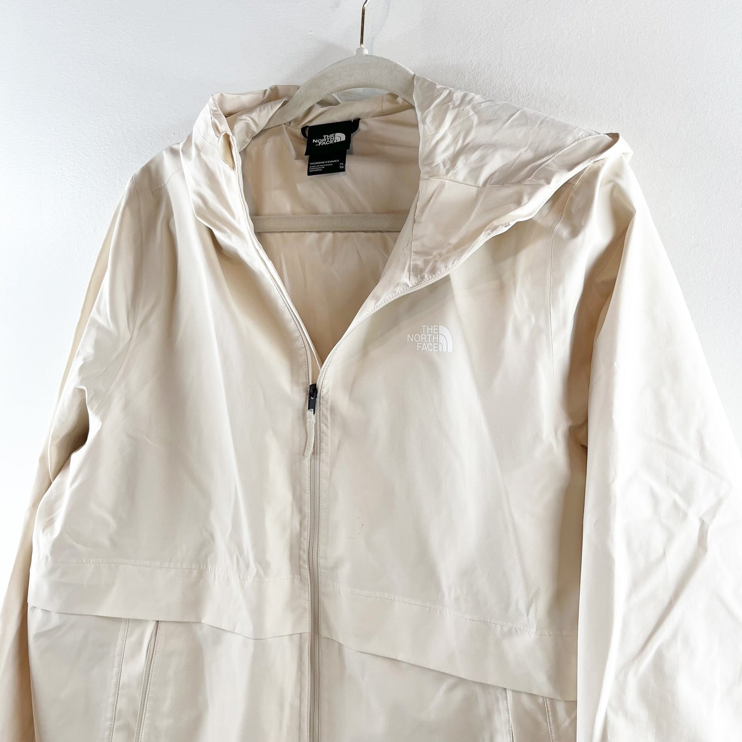 The North Face Hanging Lake Anorak Rain Coat Jacket Cream XL