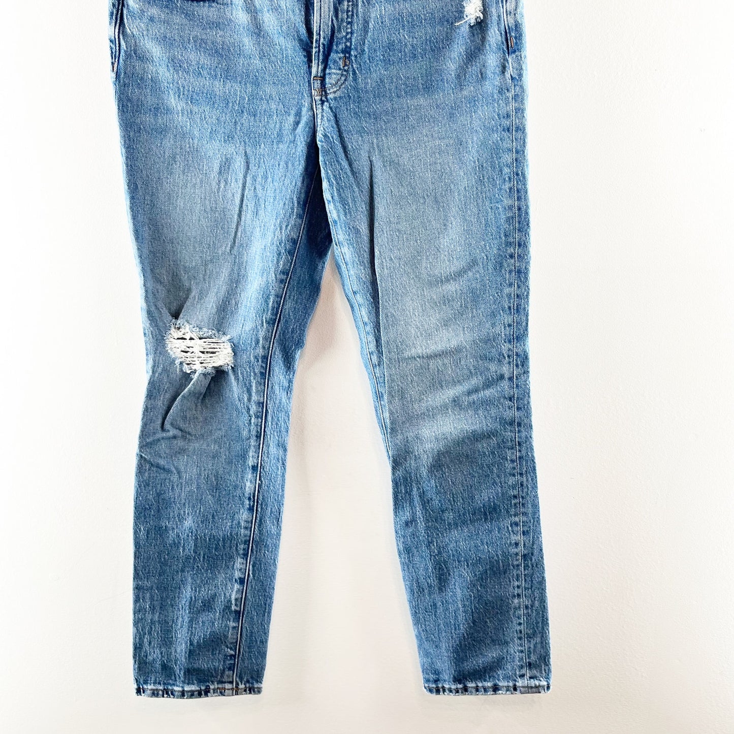 Madewell The Mid Rise Perfect Vintage Mom Ankle Jeans Blue 27