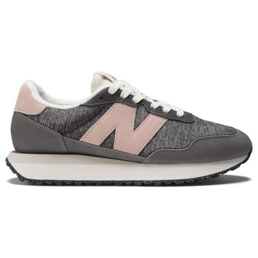 New Balance 237 Casual Lace Up Shoes Sneakers Gray Pink 7.5