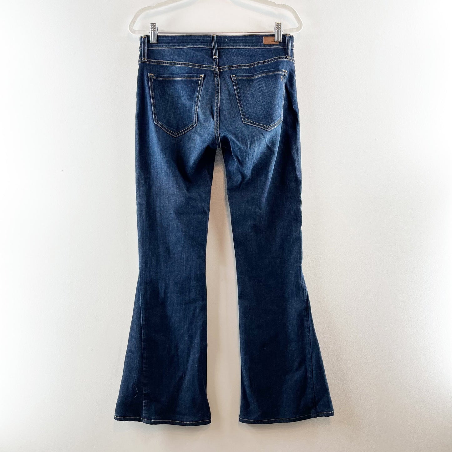 Joie Ravine Mid Rise Whiskered Denim Flare Leg Jeans Blue 29 / 8