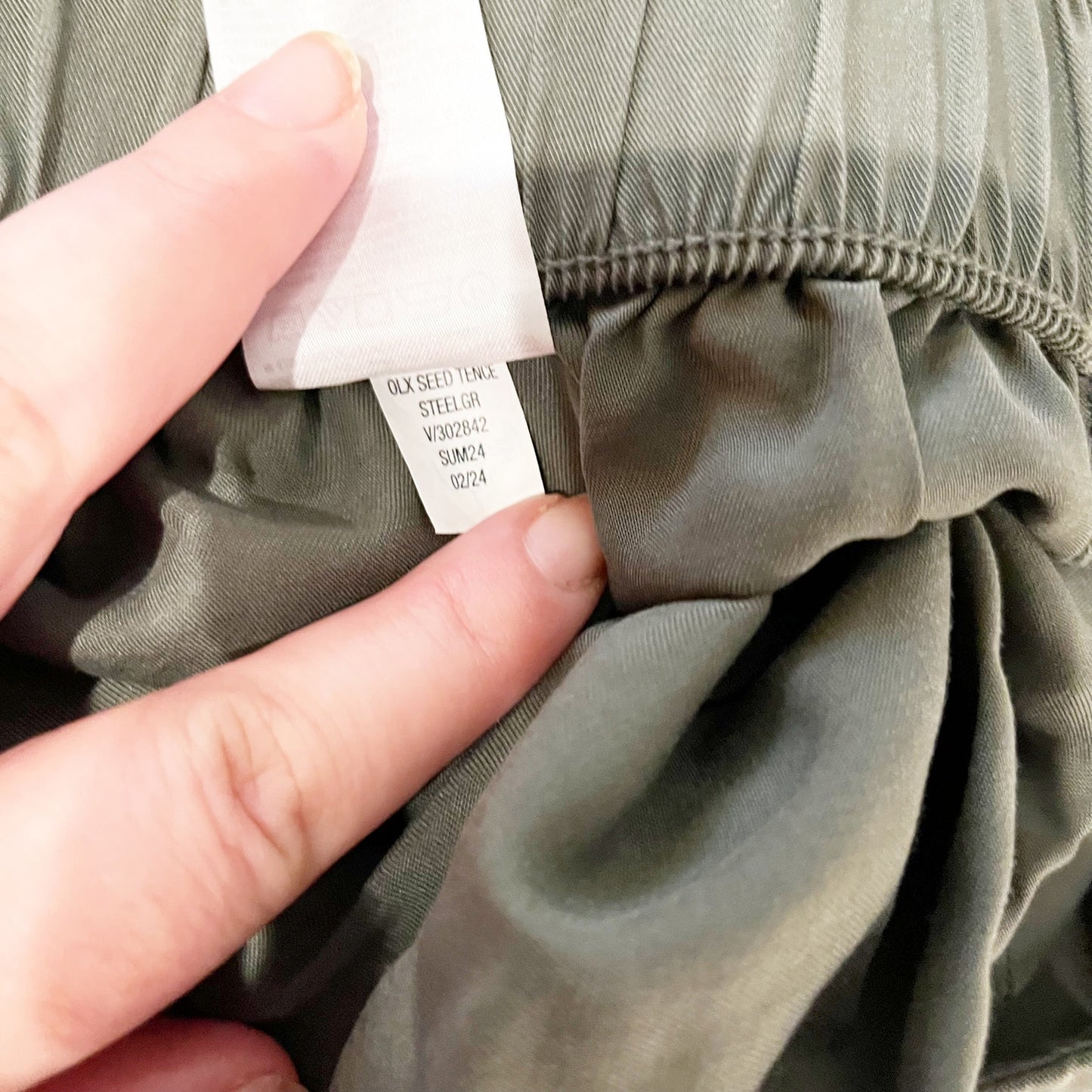 Banana Republic Tencel Cargo Jogger Pants Steel Green Small