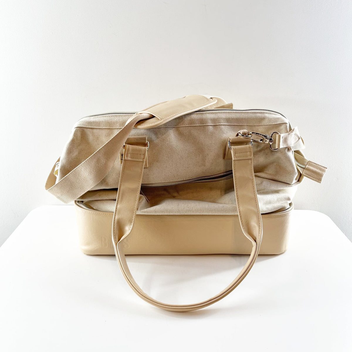 Beis Mini Weekend Travel Bag Luggage Beige Cream Tan