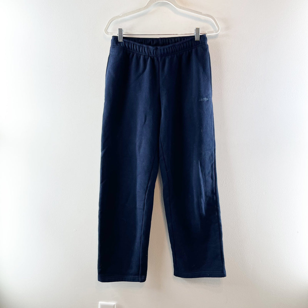 Aritzia Mega Fit Sweatfleece Straight Leg Sweatpants Admiral Navy Blue Small