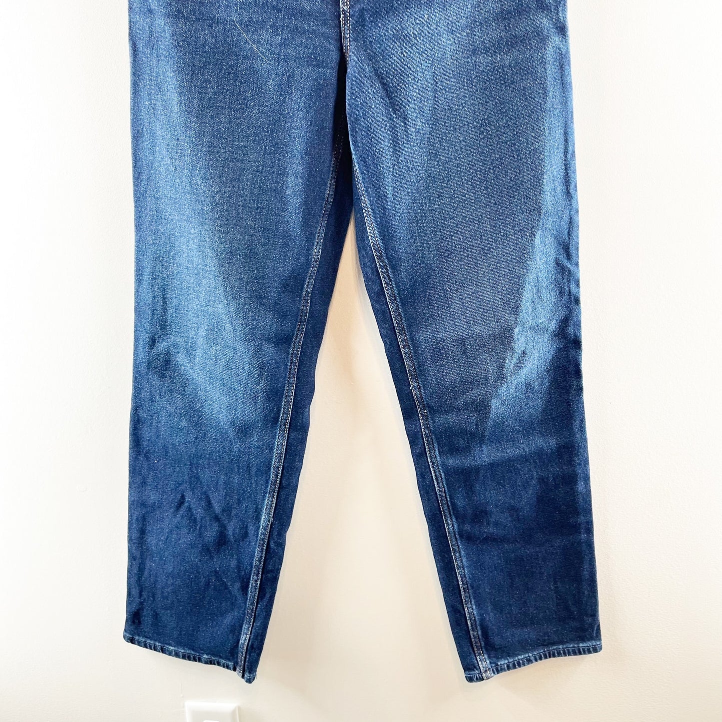 Abercrombie & Fitch The '90s Straight Ultra High Rise Straight Leg Jeans Blue 8