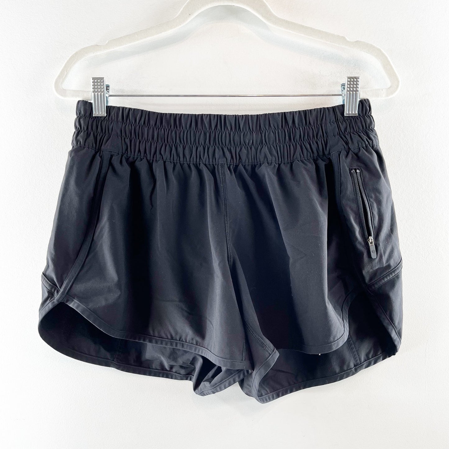 Lululemon Tracker Lined Running Shorts V 4" Black 12