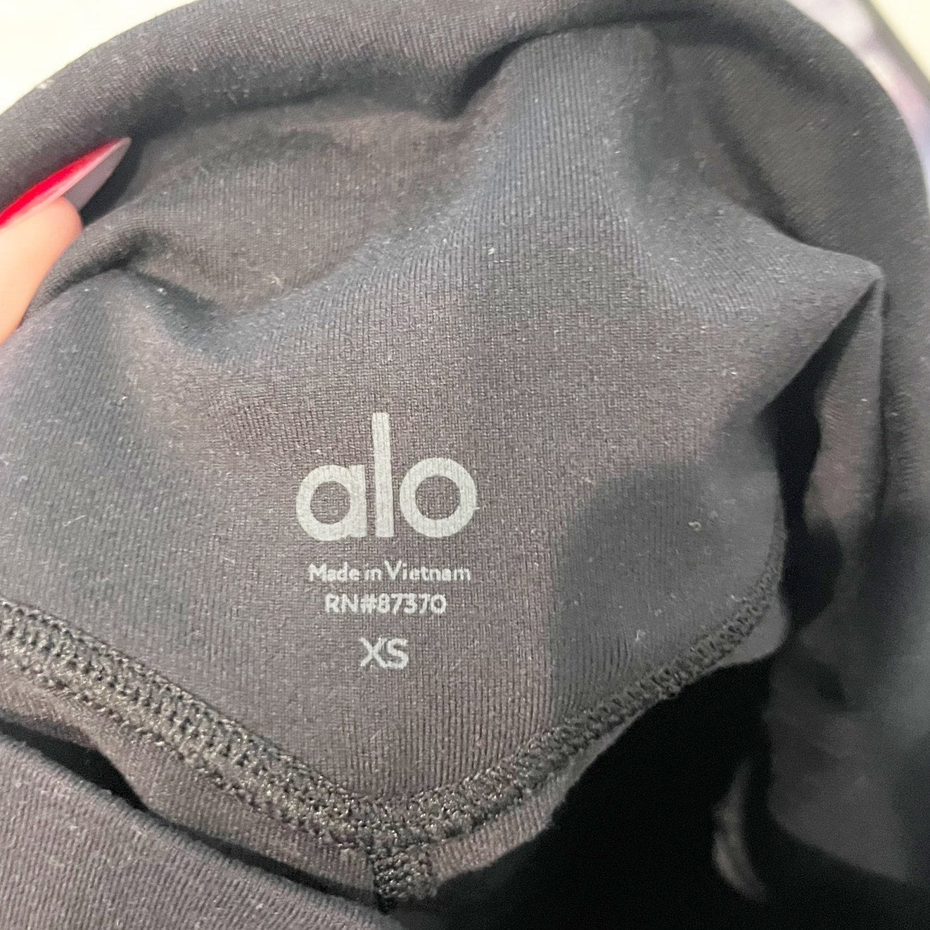 Alo Airbrush High-Waist Bootcut Leggings Black XS