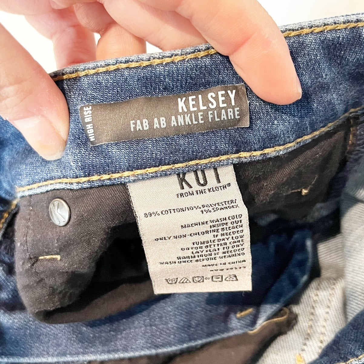 Kut From The Kloth Kelsey High Rise Fab Ab Flare Jeans Blue 2