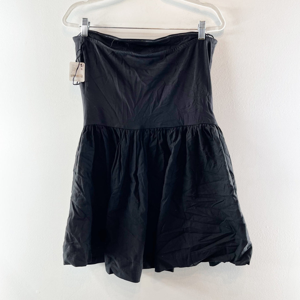 Free People Onda Drop Waist Tube Strapless Fit and Flare Mini Dress Large
