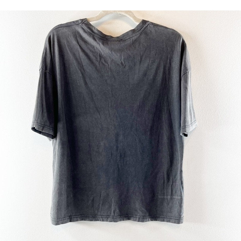 Zara Marilyn Monroe Short Sleeve Crew Neck Oversized Graphic T-Shirt Gray M