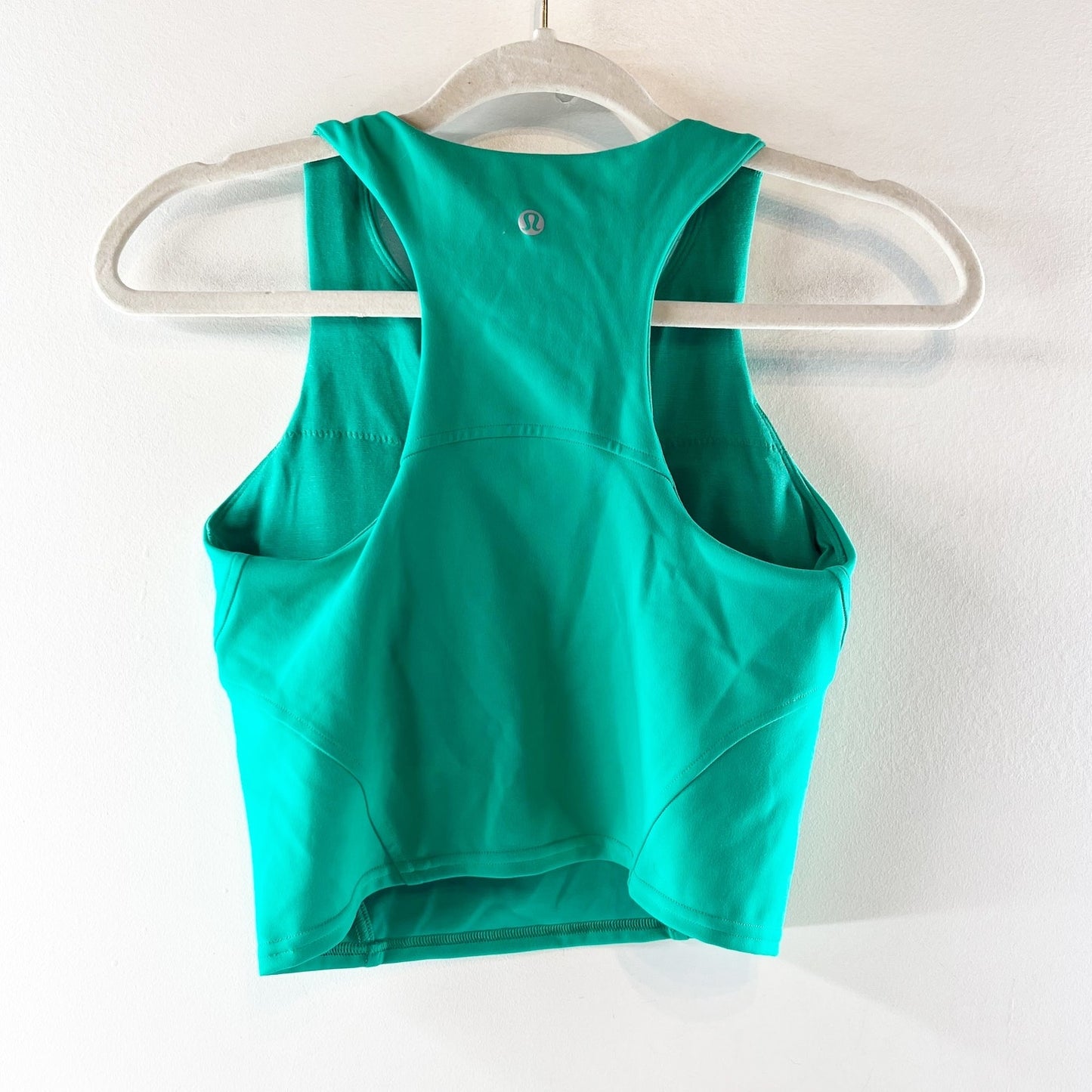 Lululemon Wunder Train Racerback Cropped Tank Top Kelly Green 6