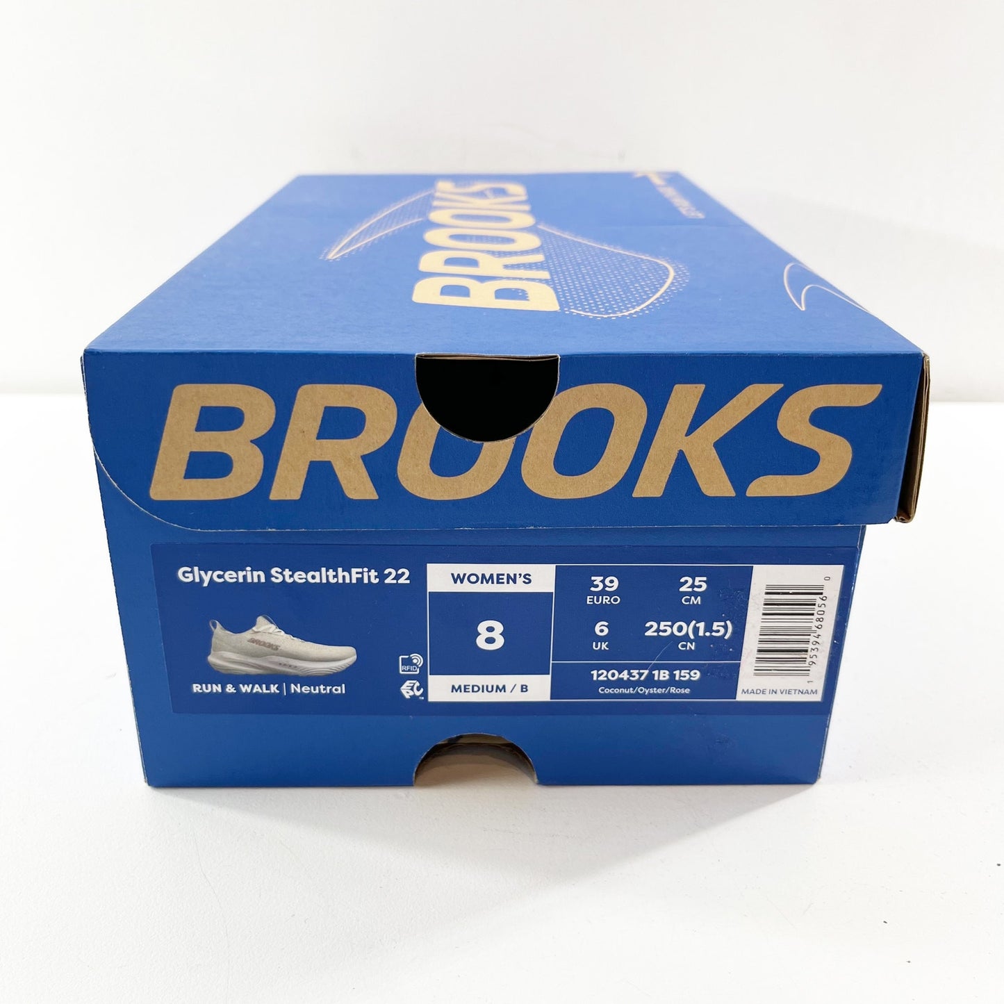 Brooks Glycerin StealthFit 22 Running Shoes Sneakers Coconut Oyster Rose 8 M