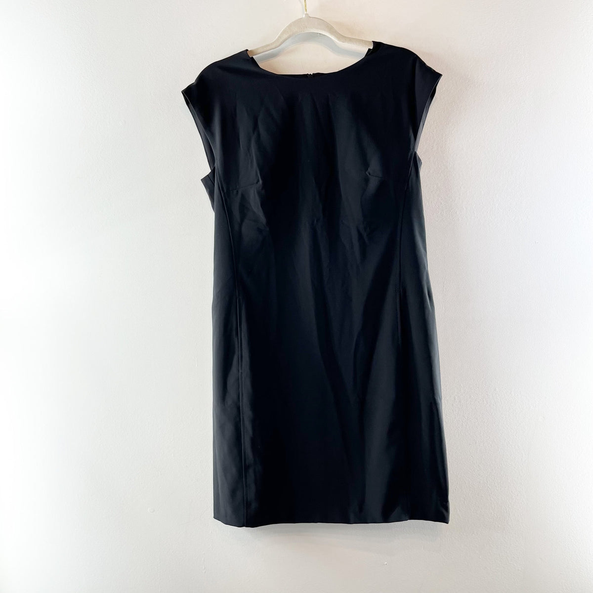 M.M Lafleur Maaza OrigamiTec Cap Sleeve Mini Travel Shift Dress Black 6