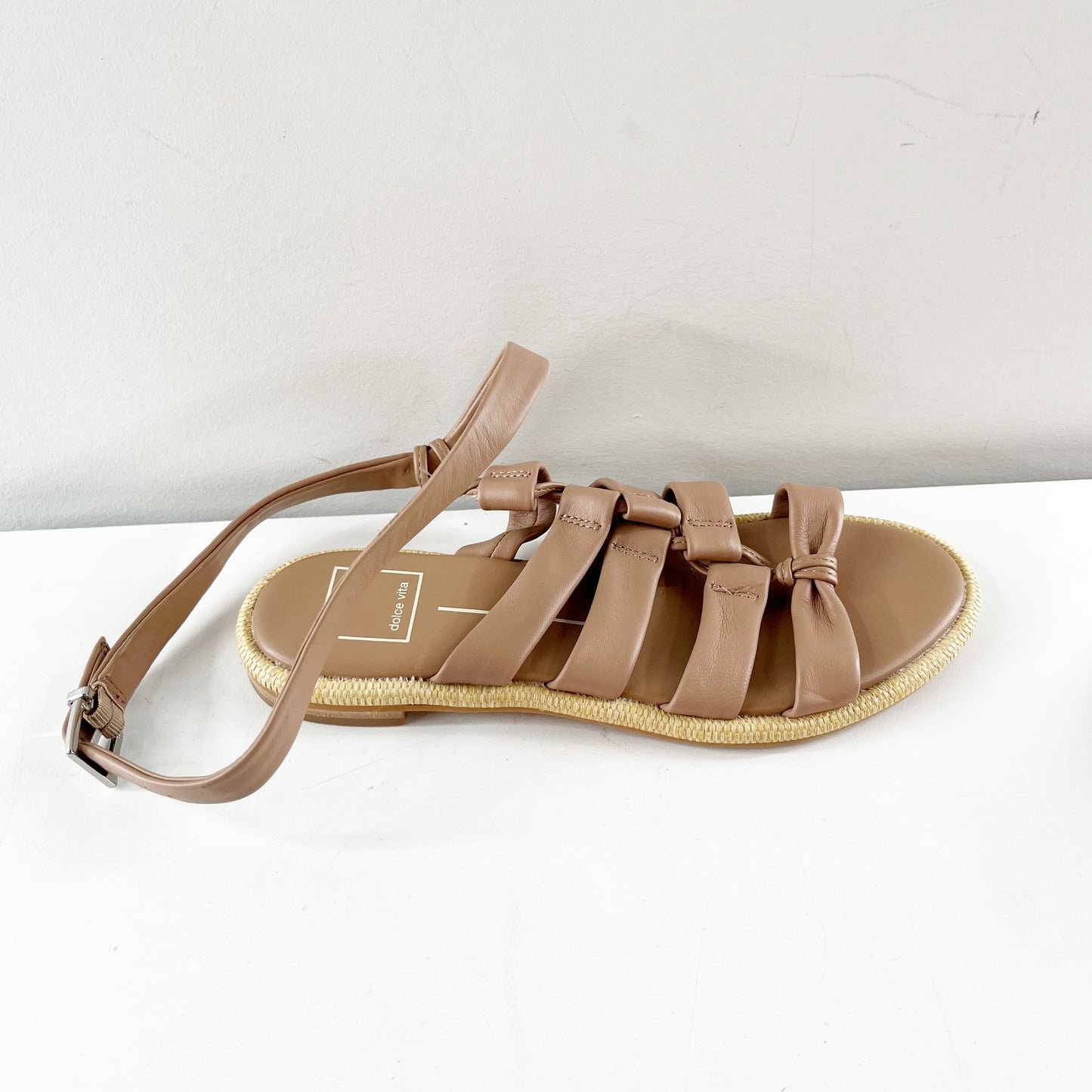Dolce Vita Adison Ankle Strap Leather Sandals in Cafe Tan 7.5
