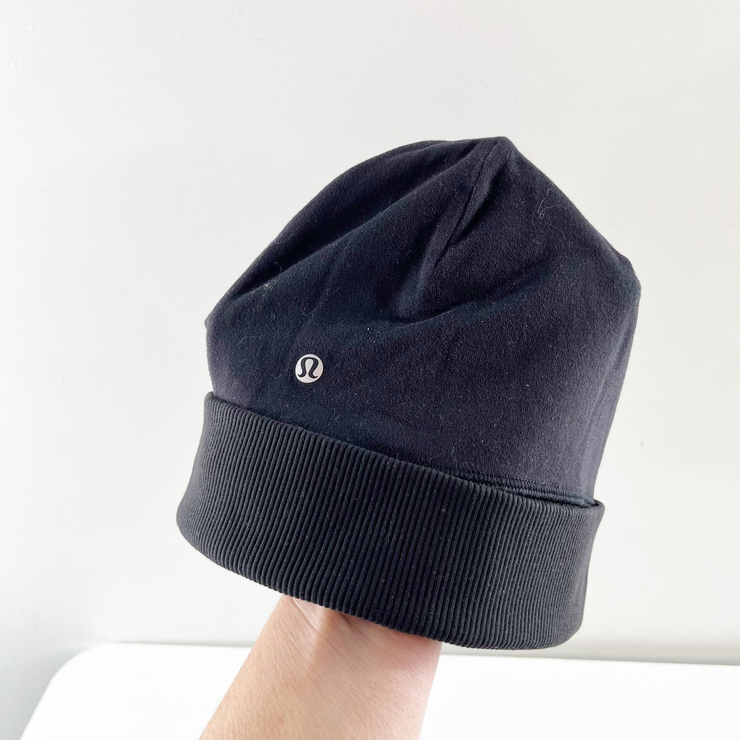 Lululemon Foldover Fleece Beanie Hat Black
