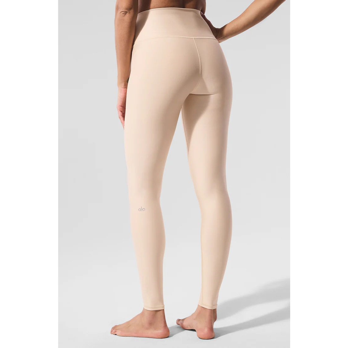 Alo Yoga Airlift 7/8 High-Waisted Leggings Macadamia Beige Small