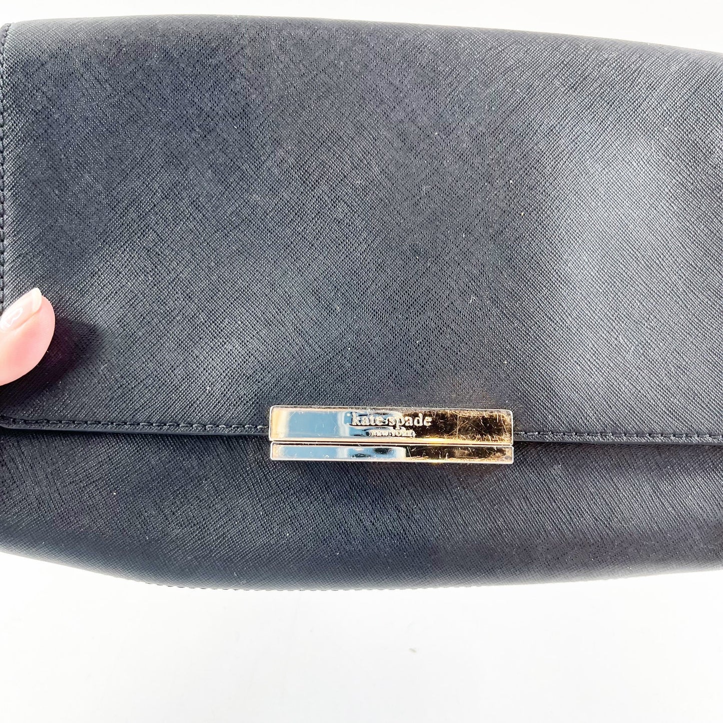 Kate Spade New York Maiden Way Saffiano Remi Crossbody Bag Black