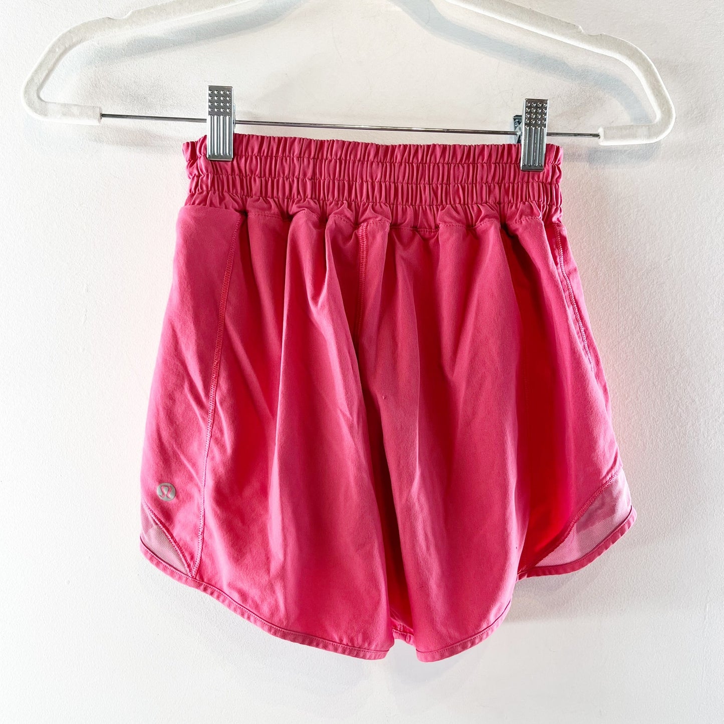 Lululemon Athletica Hotty Hot High-Rise Lined Short 4" Glaze Pink 2