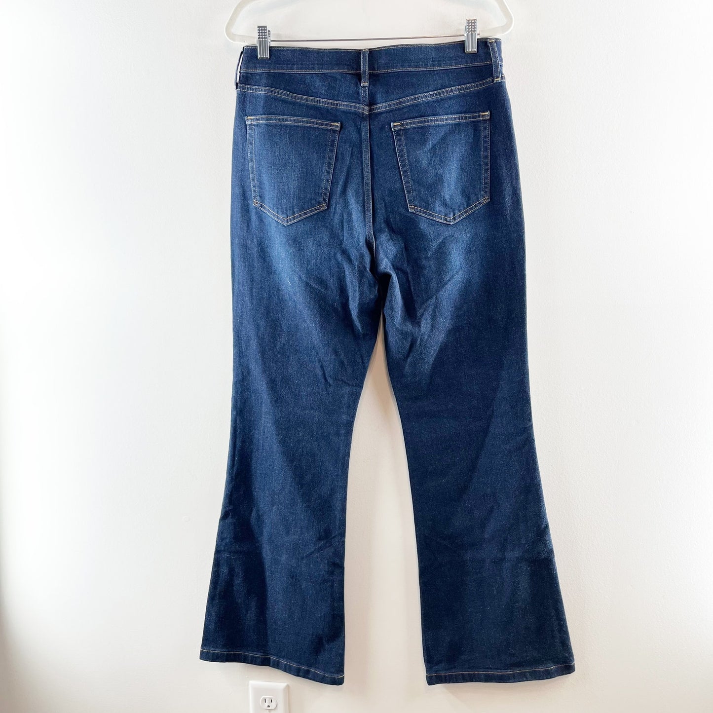 GAP High Rise 70s Flare Leg Jeans Dark Wash Blue 32 / 14