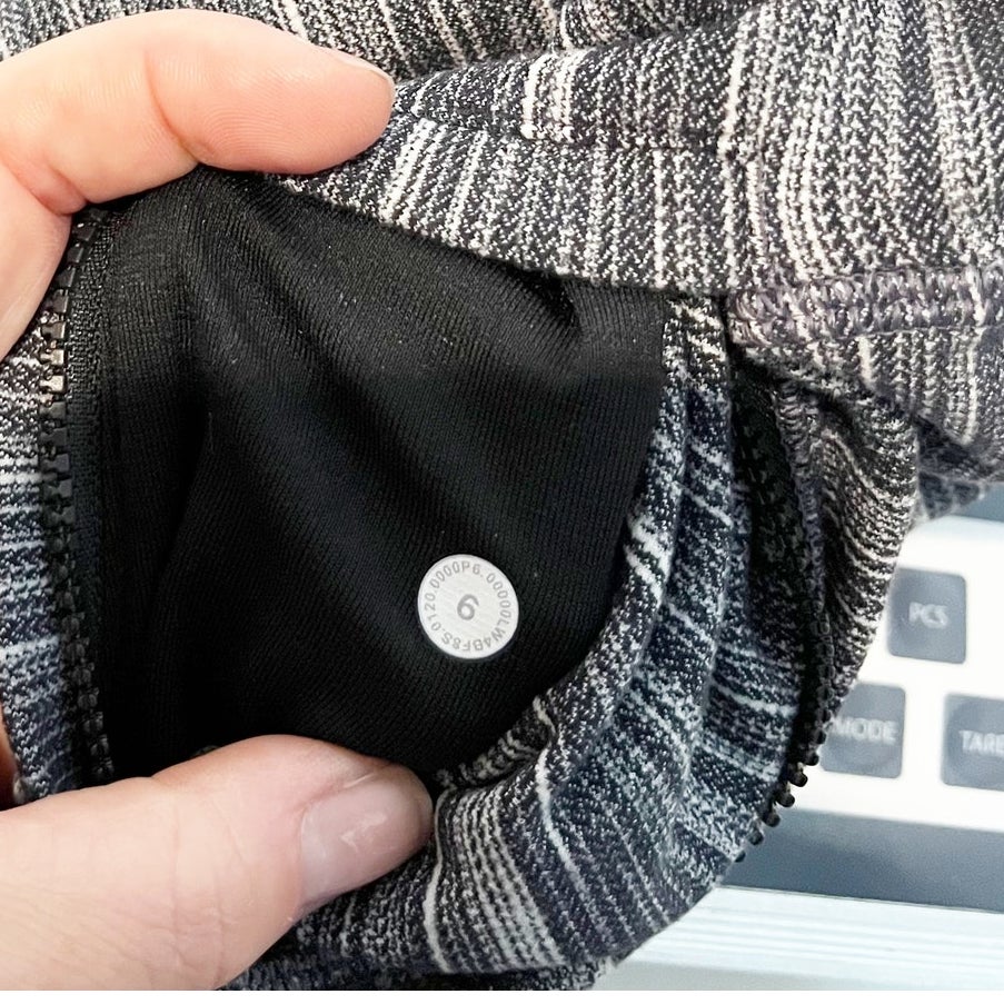 Lululemon Hooded Define Full Zip Jacket Nulu Heathered Black Gray 6