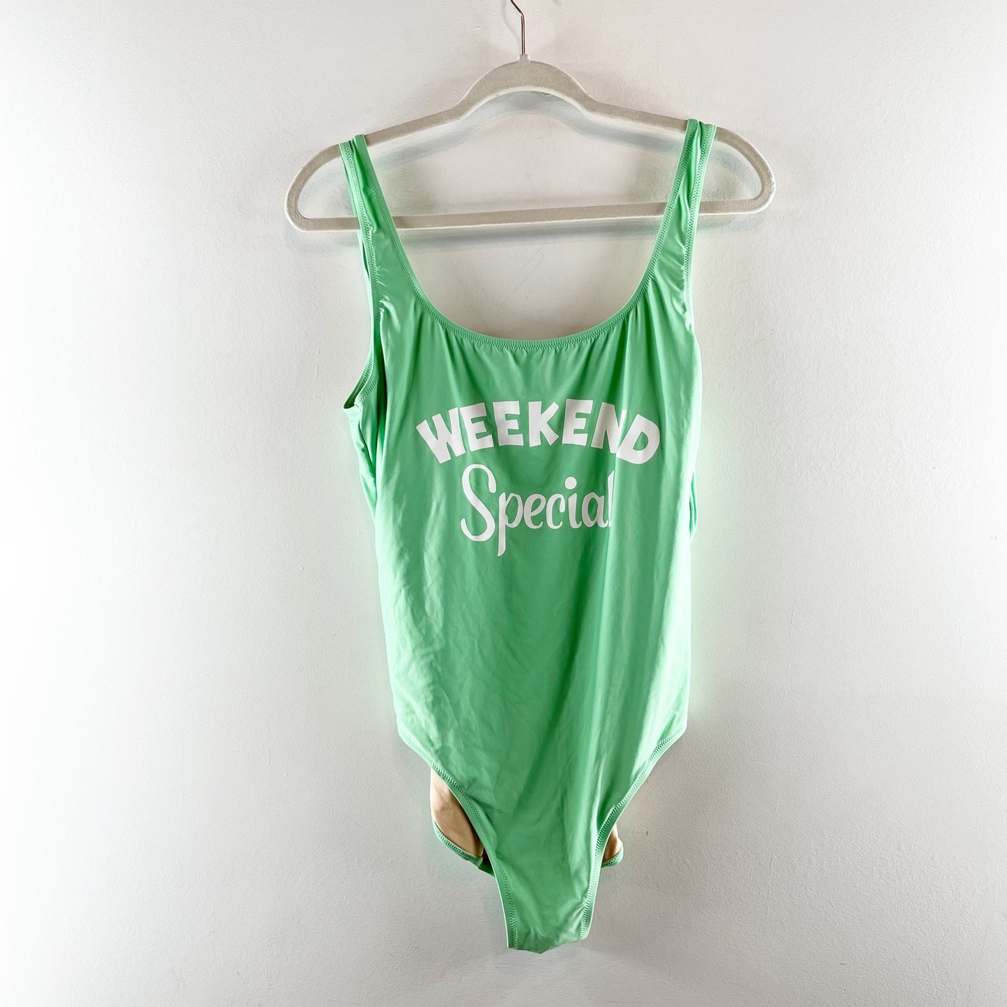 Edie Parker x J. Crew Weekend Special Graphic One-Piece Swimsuit Green 14