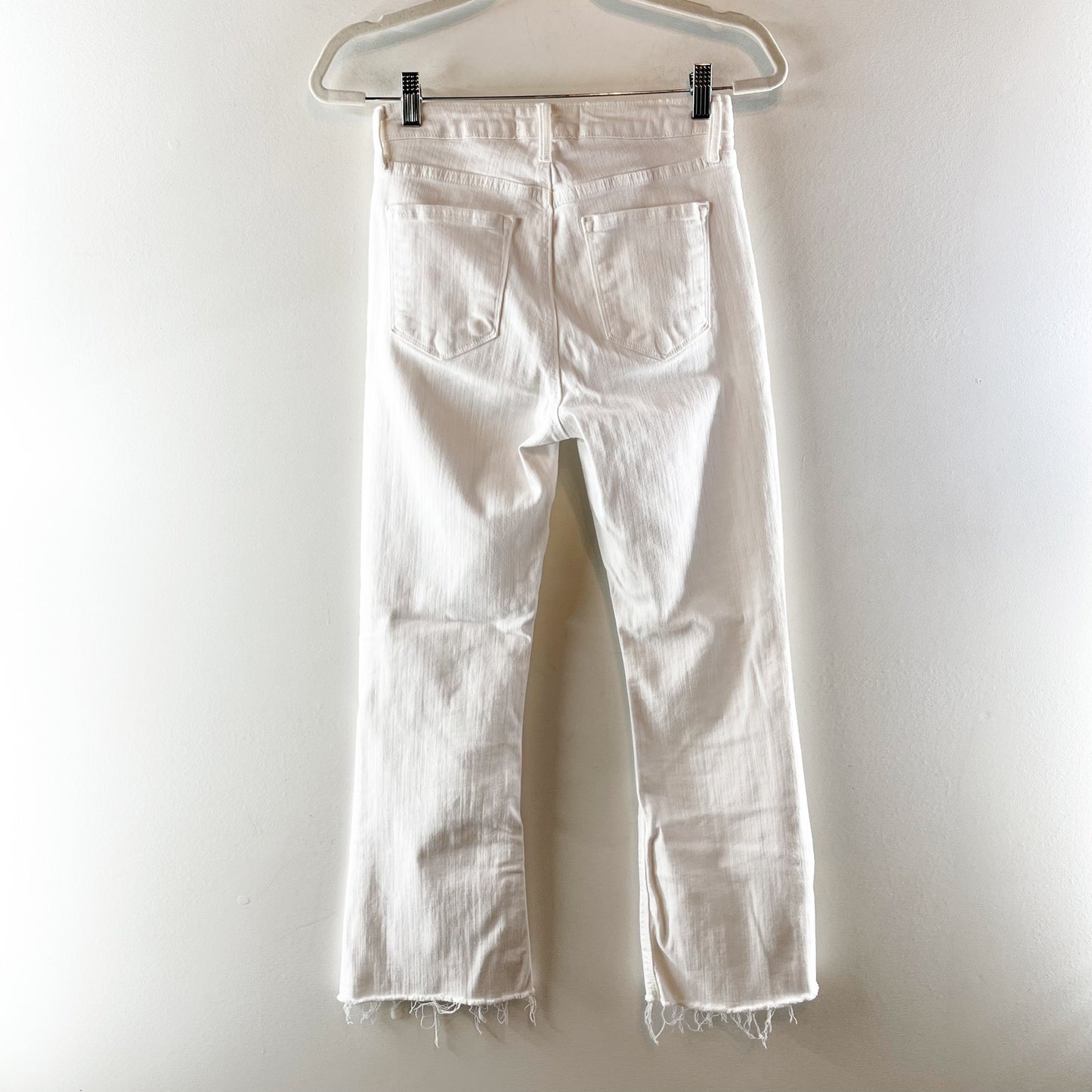 Just Black High Rise Cropped Bootcut Jeans White 27
