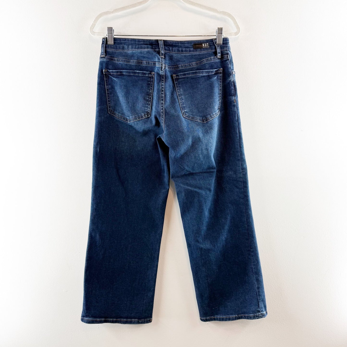 Kut From The Kloth Fab Ab Charlotte Culotte Cropped Jeans Blue 6