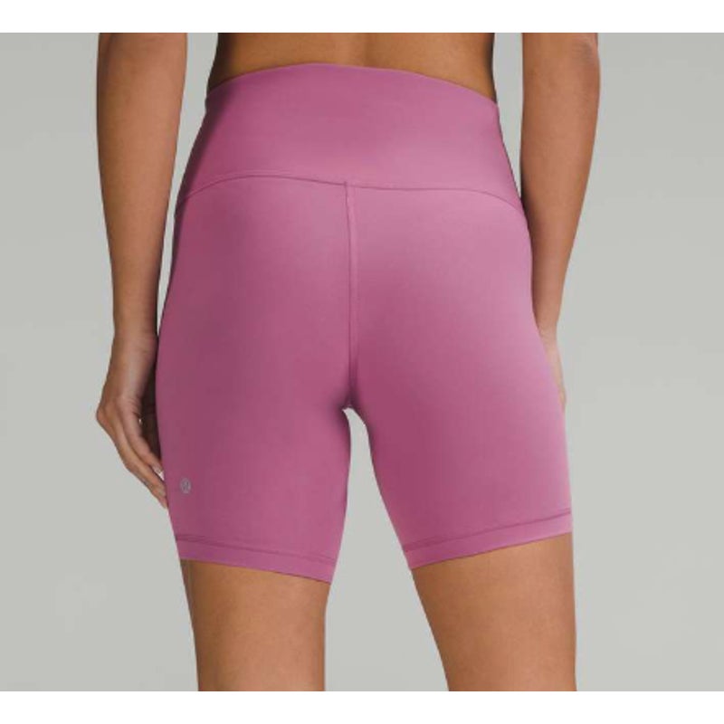 Lululemon Wunder Train High-Rise Bike Shorts Velvet Dust Pink 4