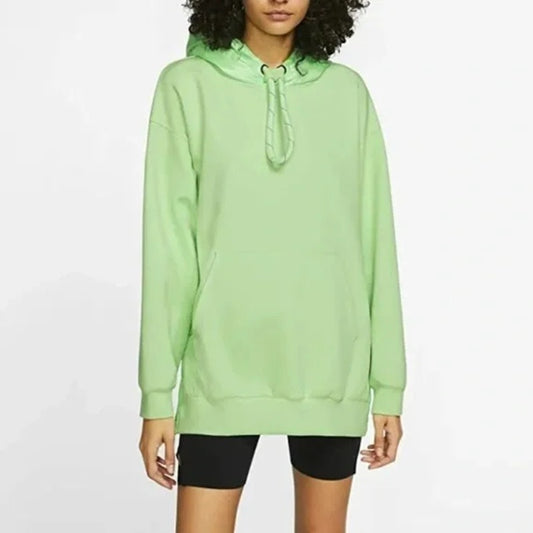 Nike Sportswear City Ready Long Sleeve Sweatshirt Pullover Hoodie Green Medium