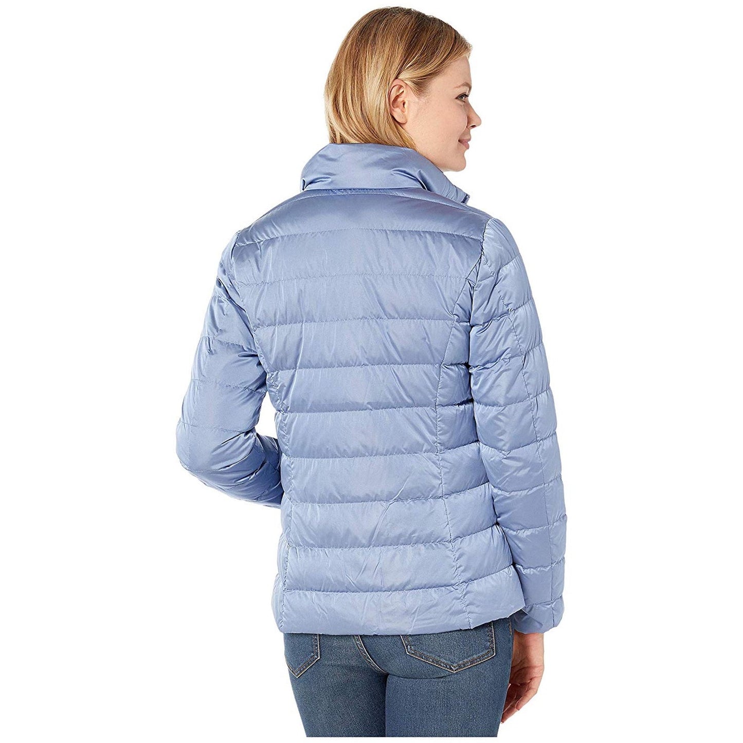 Eddie Bauer Cirruslite Full Zip Down Puffer Jacket Dusty Blue Plus Size 2XL