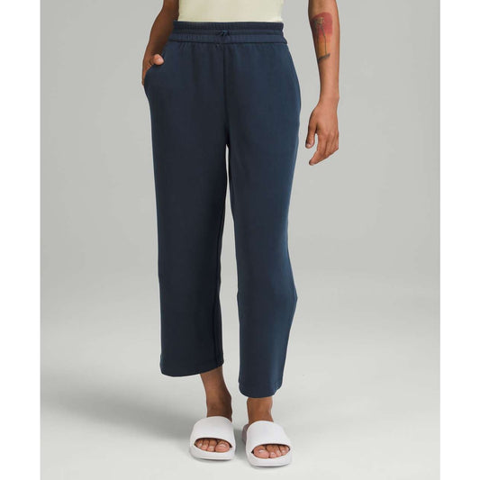 Lululemon Softstreme High-Rise Straight Leg Crop Pants True Navy Blue 16