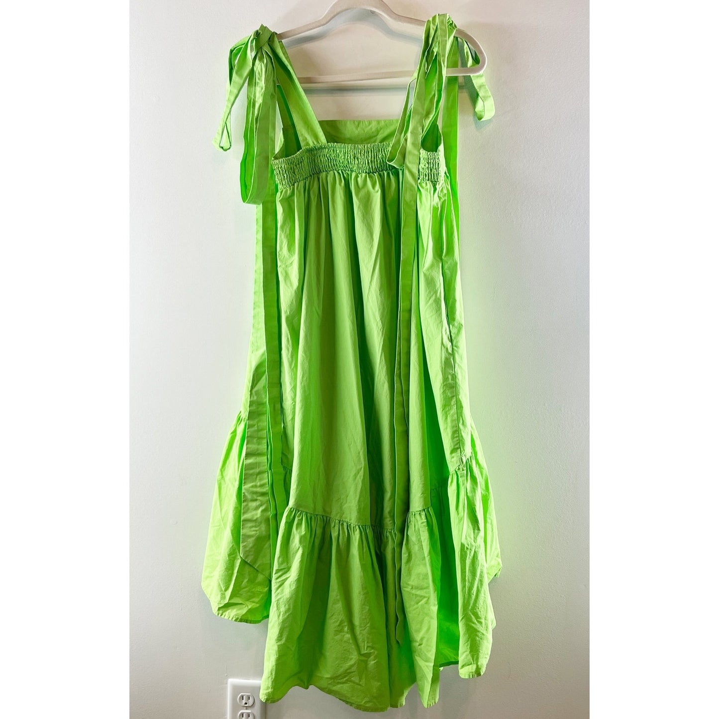 Christopher John Rogers x Target Tie Strap High Low Maxi Dress Green XS