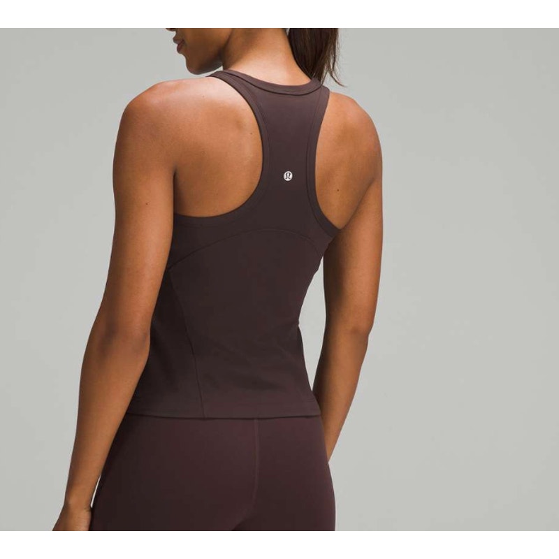 Lululemon Align Waist-Length Racerback Tank Top Espresso Brown 6