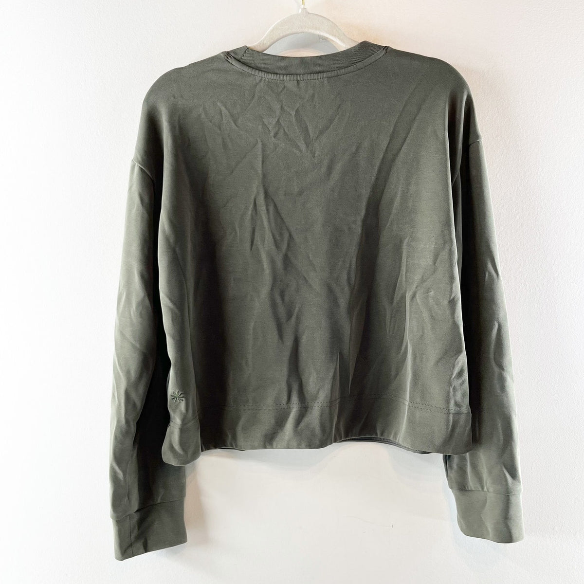 Athleta Seasoft Green Crewneck Sweatshirt Medium